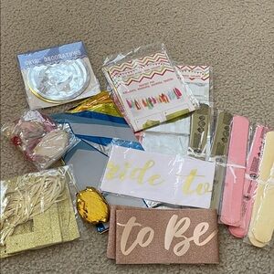 Pink & Gold 'Bride to Be' Bachelorette Party Kit